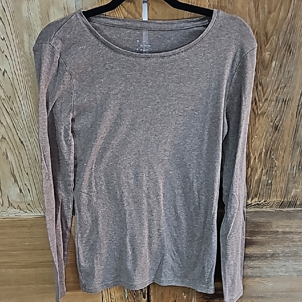 Gray Long Sleeve Women's Top
